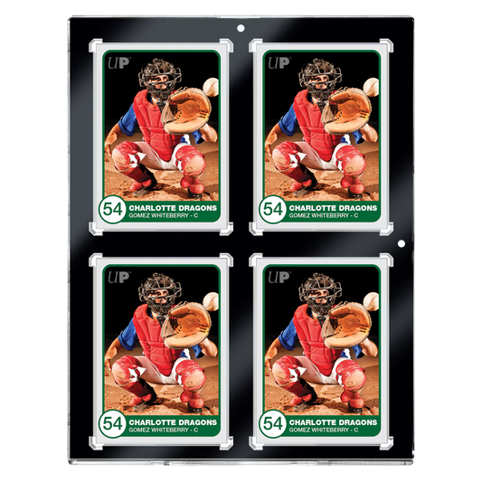 Ultra Pro - 35pt 4-Card Black Border Magnetic Holder