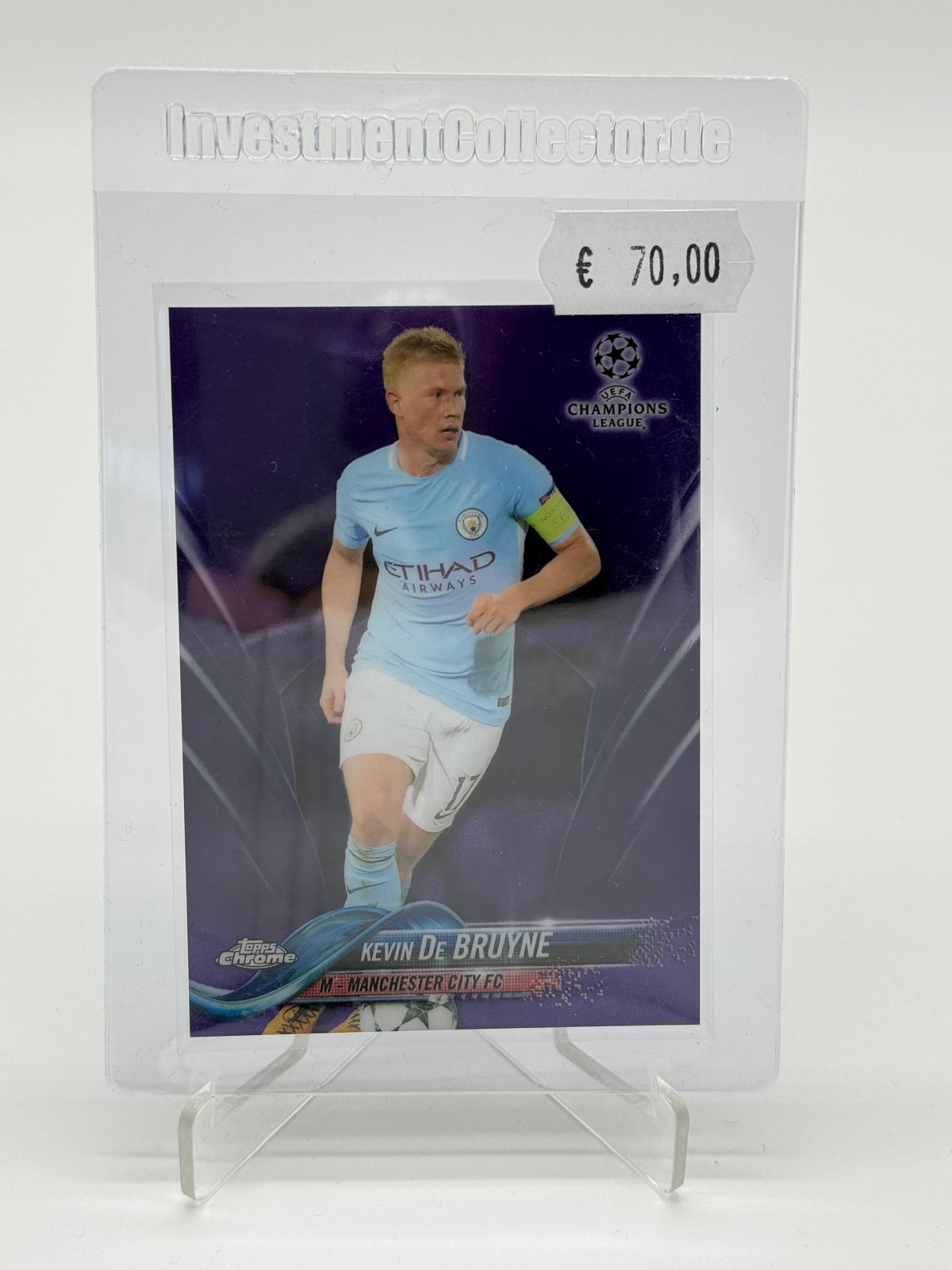 2017 Topps Chrome UCL Kevin De Bruyne /250 Purple