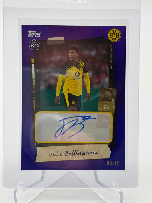 2025 Topps Focus Borrusia Dortmund Jobe Bellingham Autogramm 08/15 RC