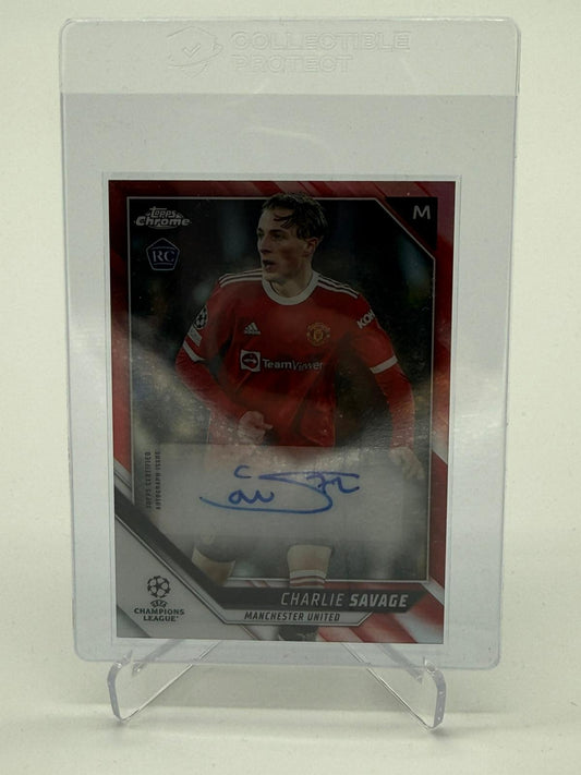 2022 Topps UEFA Champions League Charlie Savage Auto 04/10
