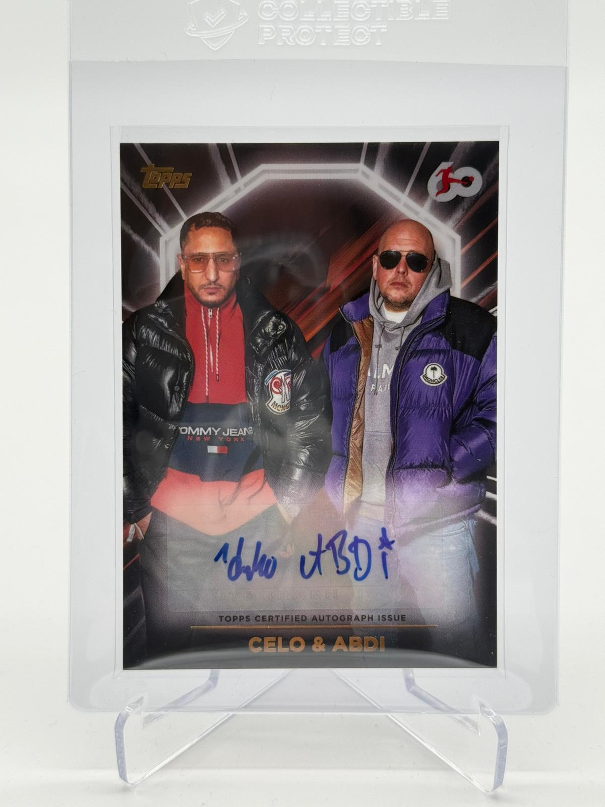 2024 Topps Bundesliga 60 Jahre Celo & Abdi Dual Autogramm