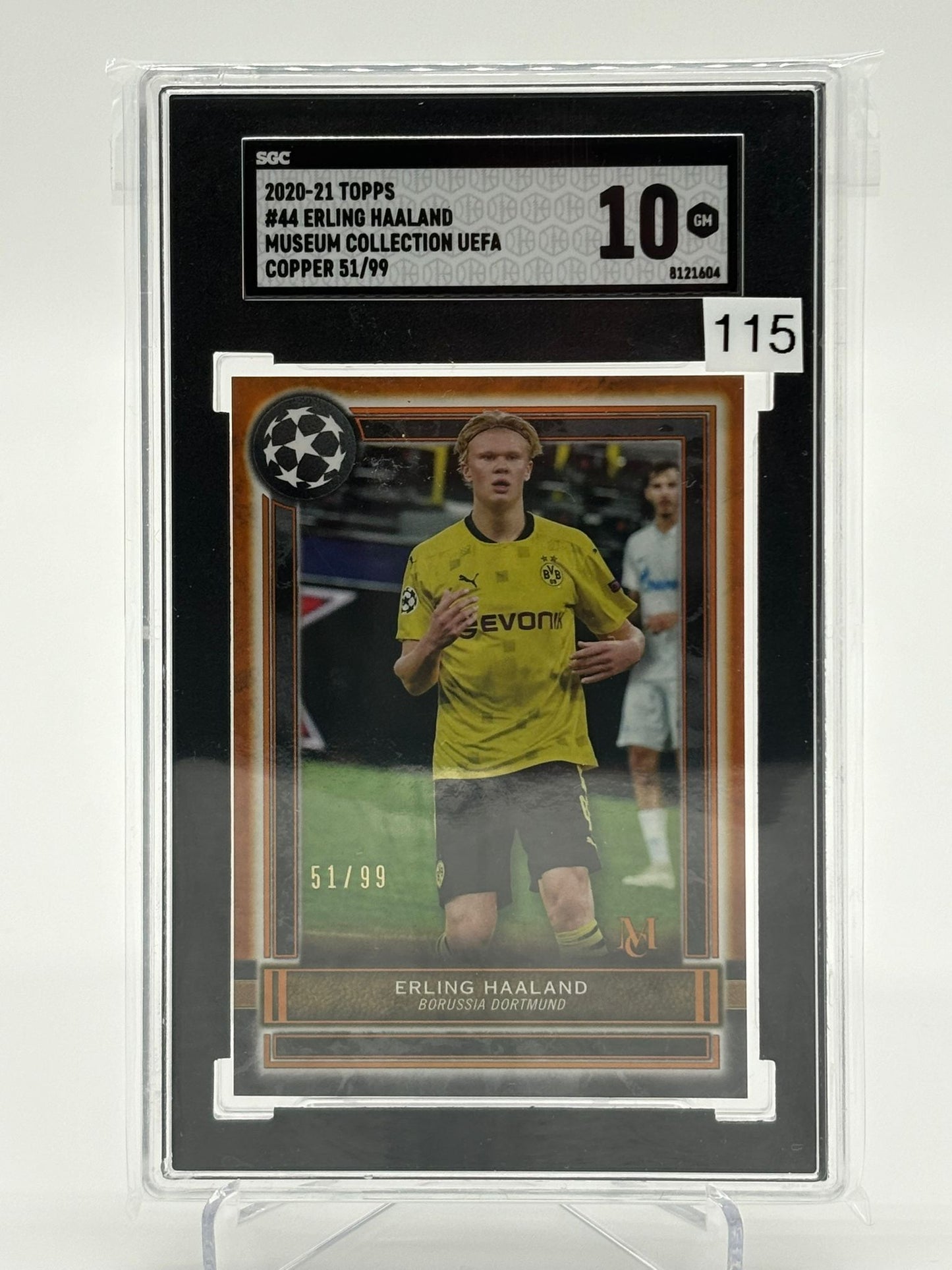 2020-21 Topps Museum Collection - Erling Haaland /99 SGC 10