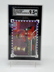 2023 Topps Chrome Formula 1 Carlos Sainz Purple Checker Flag Refractor /199 SGC 9,5
