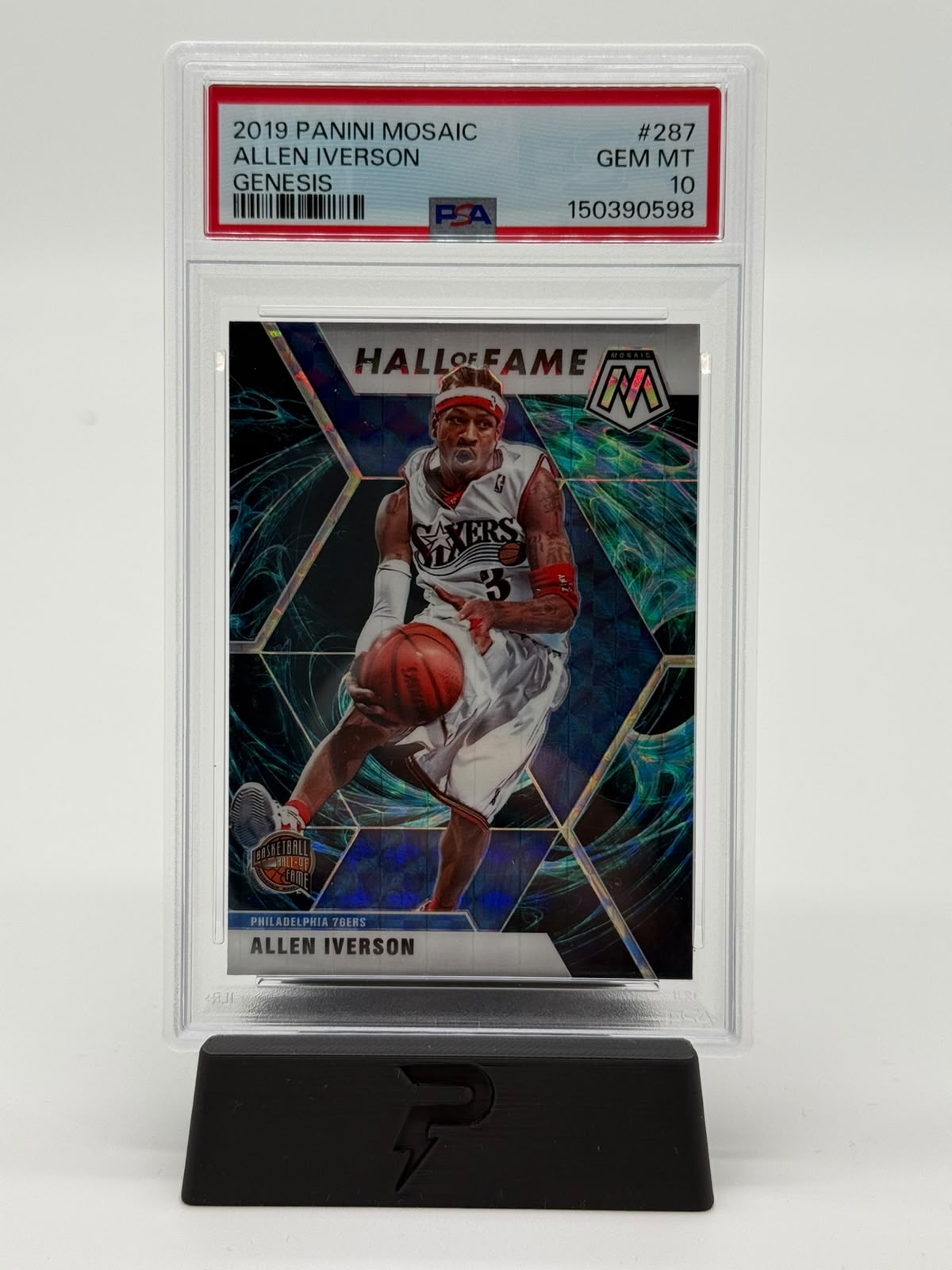 2019 Panini Mosaic Allen Iverson Genesis PSA10