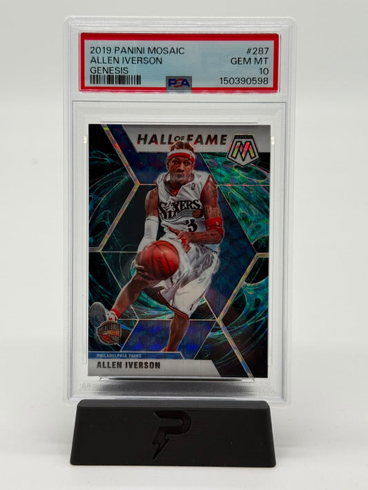 2019 Panini Mosaic Allen Iverson Genesis PSA10