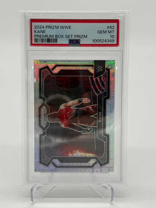2024 Panini Prizm WWE Kane Premium Box Set Prizm PSA 10
