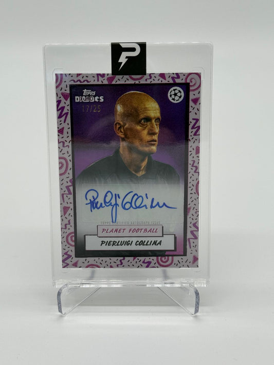 2024 Topps Decades Pierluigi Collina Auto /25 Purple