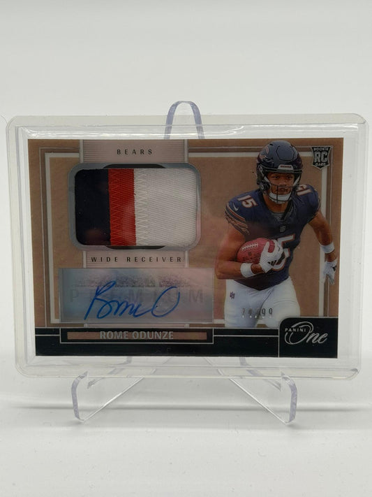 2024 Panini ONE Football Rome Odunze Auto/Relic 74/99