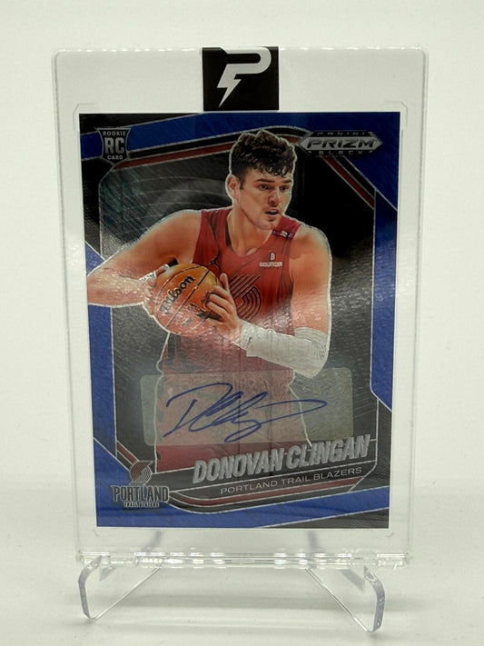 2024-25 Panini Prizm Black Donovan Clingan Auto 15/25