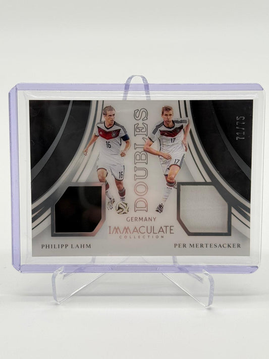 2017 Panini Immaculate Phillip Lahm/Per Mertesacker Dual Relic 71/75