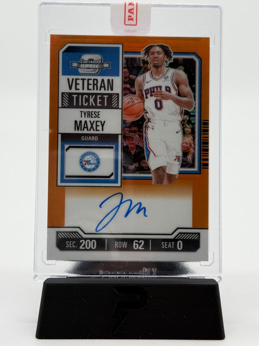2023-24 Panini Contenders NBA Tyrese Maxey Veteran Ticket 08/15