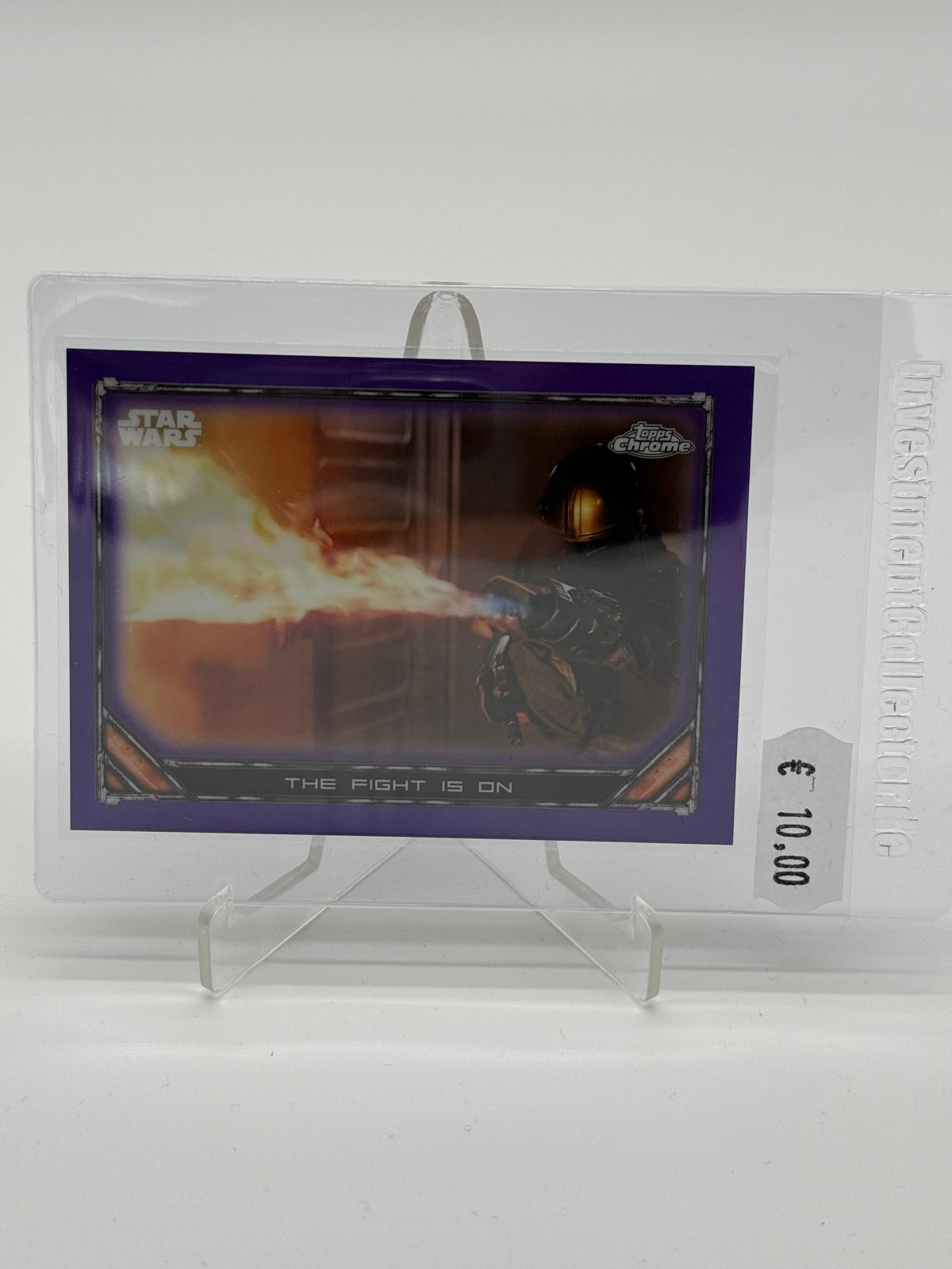 2022 Topps Chrome Star Wars The Mandalorian The Fight Is On /75