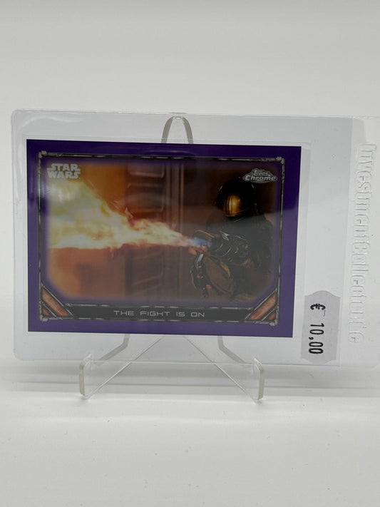 2022 Topps Chrome Star Wars The Mandalorian The Fight Is On /75