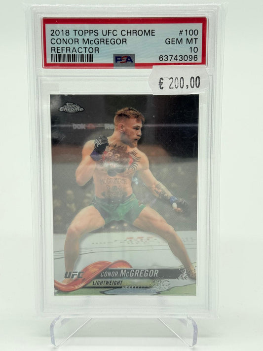 2018 Topps UFC Conor McGregor Refractor PSA 10