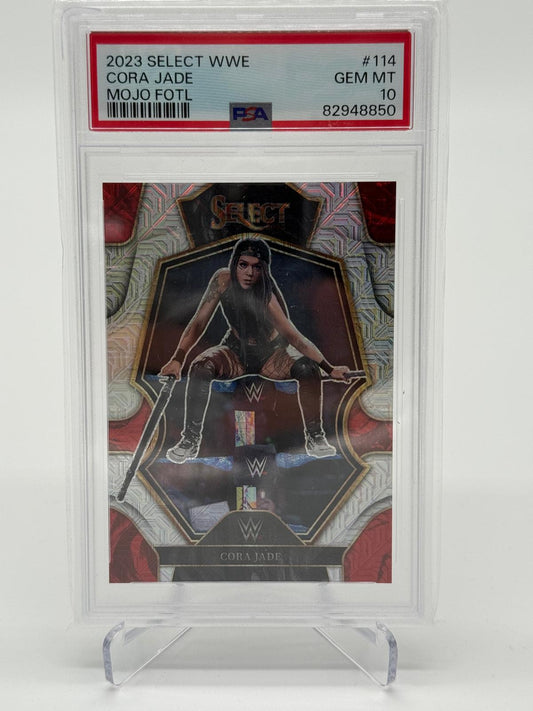 2023 Panini Select WWE Cora Jade Mojo FOTL 2/4 PSA 10