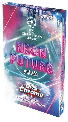 1x EINZELPACK - 2021 Topps x Steve Aoki UCL Neon Future Box