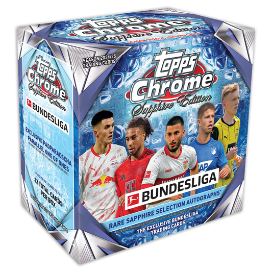 10x (FULL CASE) 2024-25 Topps Chrome Bundesliga Sapphire Edition PYT#1
