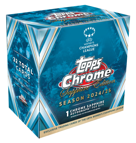 2024-25 Topps Chrome Sapphire UEFA Women´s Champions League Hobby Box - Livebreak by Fratelli Cards