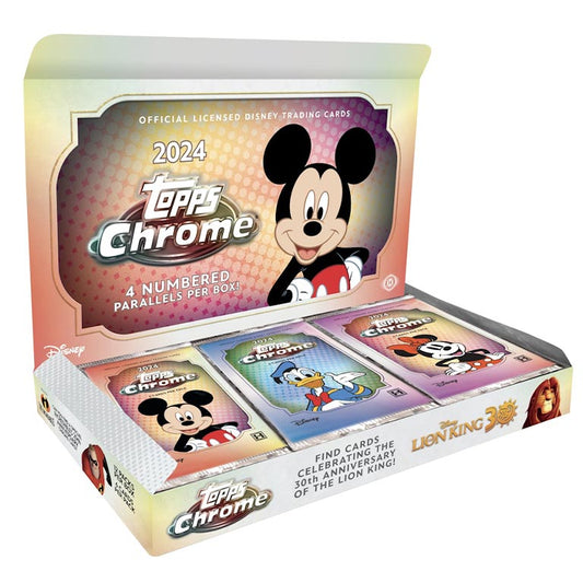 1x EINZELPACK: Topps Chrome Disney 2024 Hobby Box (LIVEBREAK)