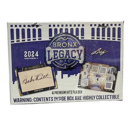 2024 LEAF A Bronx Legacy NYC Series 2 Baseball Hobby Box (SEALED)