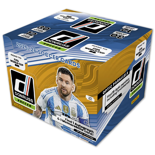 2025-26 Panini DONRUSS Road to FIFA World Cup 2026 Hobby Box (SEALED)