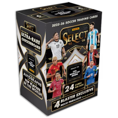 2025-26 Panini Select Road to FIFA World Cup 2026 Soccer NPP Blaster Box Sealed