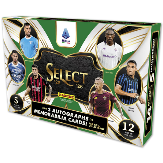 2025-26 Panini Select Serie A Soccer Cards Hobby Box (SEALED)