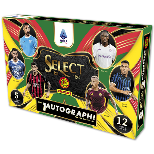 2025-26 Panini Select Serie A Soccer Cards Hobby International Box (SEALED)