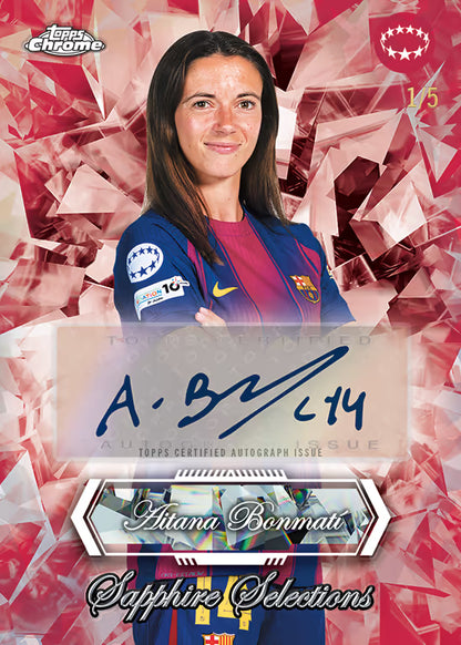 2025/26 Topps Chrome Sapphire UWCL Hobby Box LIVEBREAK