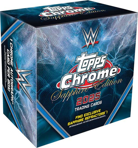 1x EINZELPACK: 2025 Topps Chrome WWE Sapphire Edition (LIVEBREAK)