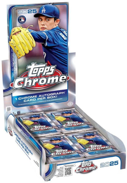 (10% Rabatt) 2025 Topps Chrome Baseball Hobby Box PYT #1