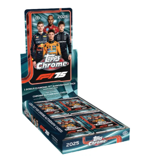 2025 Topps Formula One Chrome Hobby Box (LIVEBREAK)