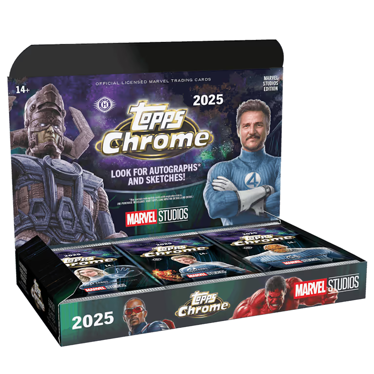 2025 Topps Chrome Marvel Studios Hobby Box (SEALED)