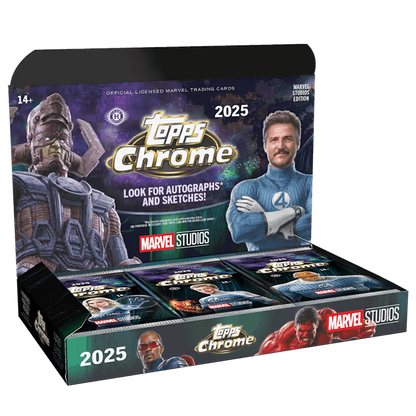 2025 Topps Chrome Marvel Studios Hobby Box (SEALED)