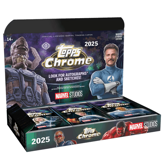 2025 Topps Chrome Marvel Studios Hobby Box (SEALED)