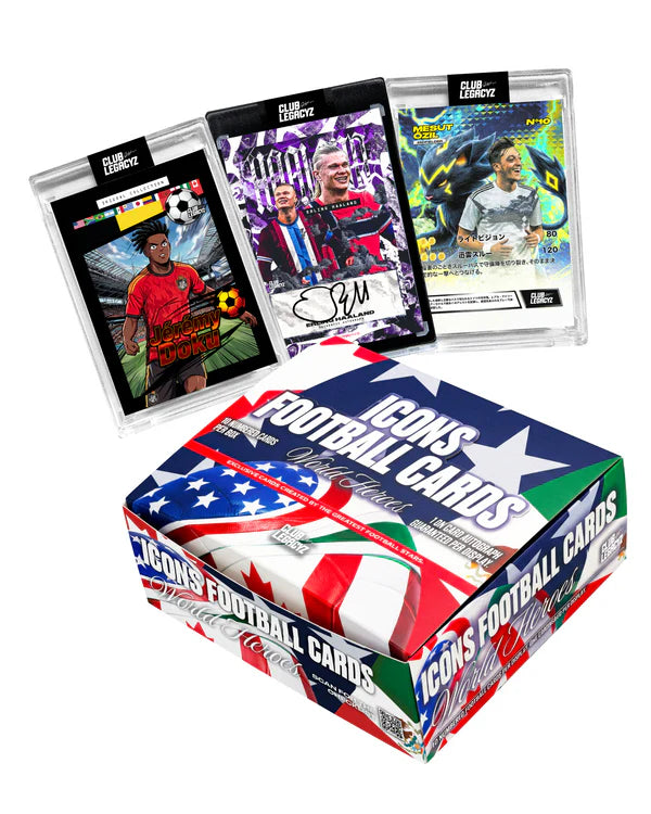 2025 Club Legacyz Icons World Heroes Display – Football Trading Cards LIVEBREAK bei PUSHDICH TCG