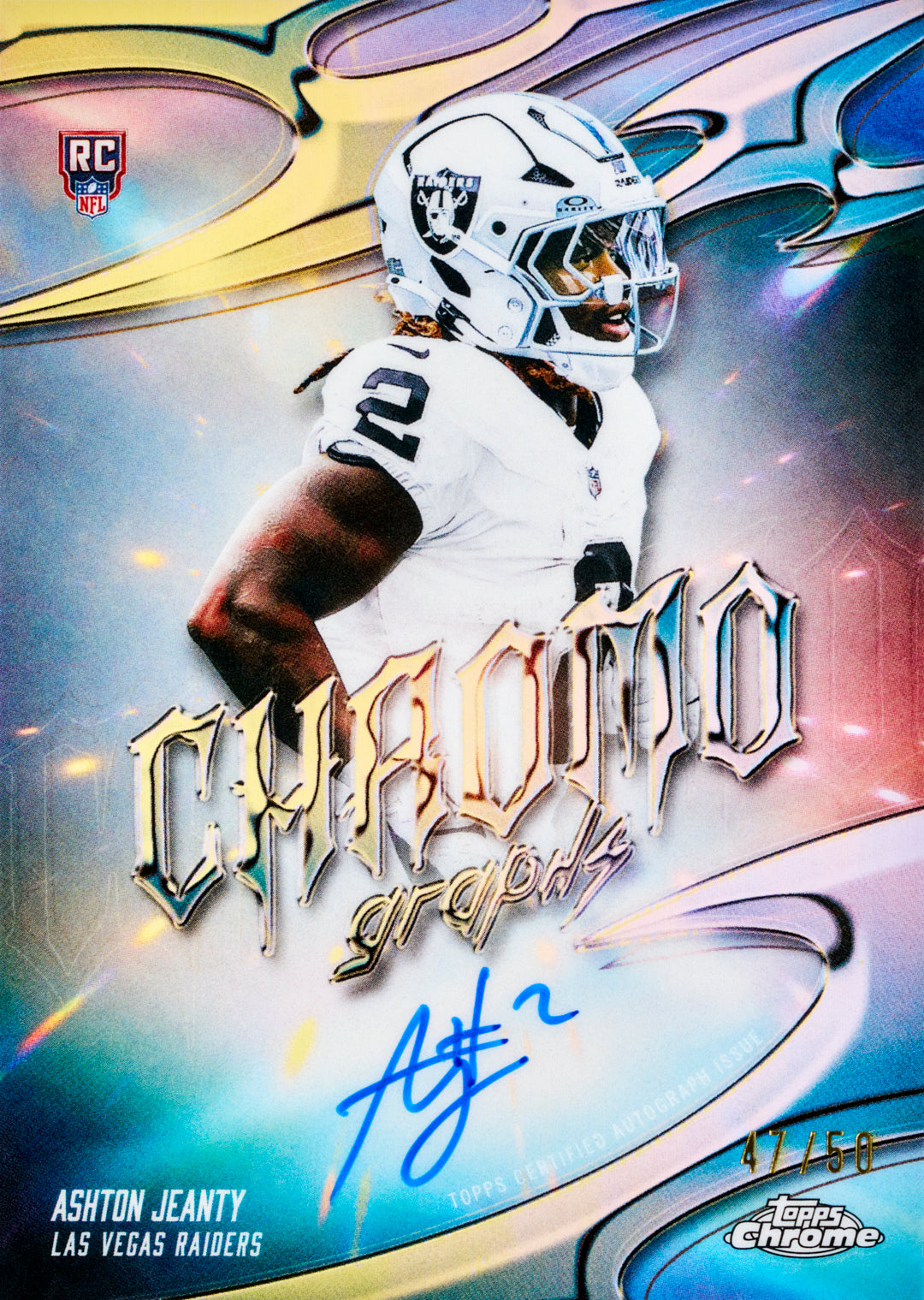2025 Topps Chrome Football Hobby Box (LIVEBREAK)