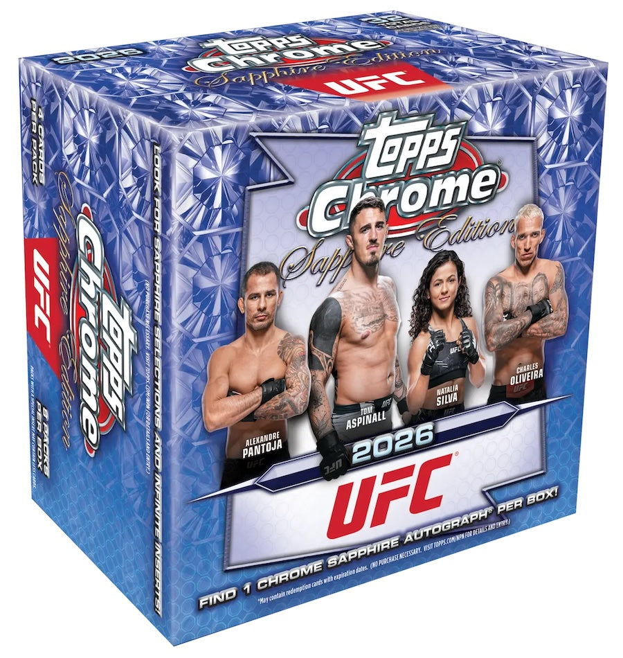 2026 Topps Chrome UFC Sapphire Hobby Box (SEALED)