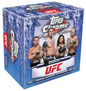2026 Topps Chrome UFC Sapphire Hobby Box (SEALED)