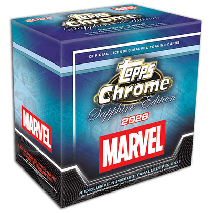 2026 Topps Marvel Comics Chrome Sapphire Hobby Box LIVEBREAK – Premium Marvel Trading Cards mit exklusivem Sapphire Chrome Design