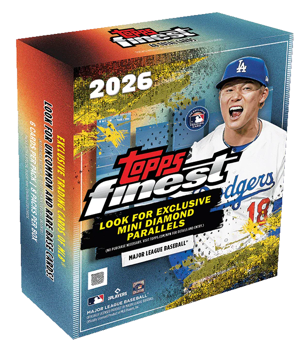 2026 Topps Finest Baseball Mega Box LIVEBREAK bei PUSHDICH TCG mit Mini Diamond Parallels, Refractors und MLB Rookie Cards