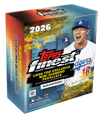 2026 Topps Finest Baseball Mega Box LIVEBREAK bei PUSHDICH TCG mit Mini Diamond Parallels, Refractors und MLB Rookie Cards