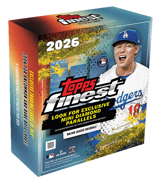 2026 Topps Finest Baseball Mega Box LIVEBREAK bei PUSHDICH TCG mit Mini Diamond Parallels, Refractors und MLB Rookie Cards