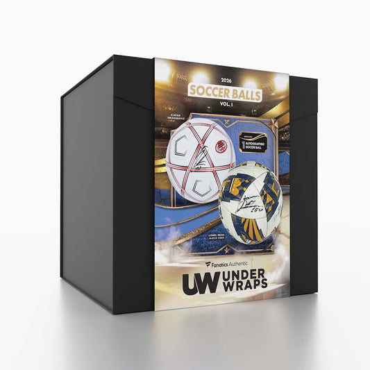2026 Fanatics Under Wraps Autographed Soccer Balls Vol. 1 LIVEBREAK – signierter Fußball Mystery Box