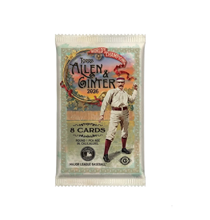 1x 2026 Topps Allen and Ginter Baseball Einzelpack aus Hobbybox