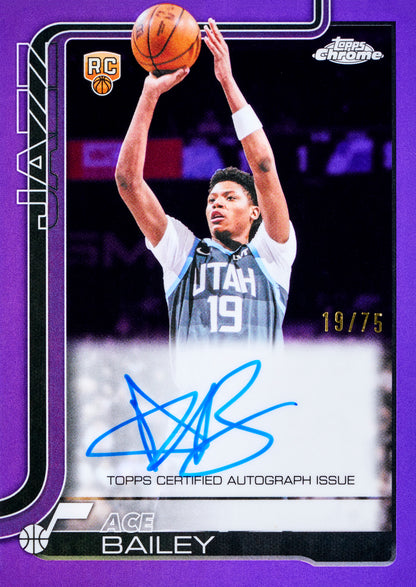 2025-26 Topps NBA Chrome Updates Value Box SEALED