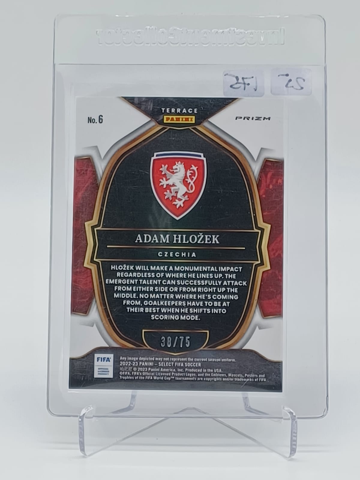 2022-23 Select FIFA  - Adam Hlozek - RC /75