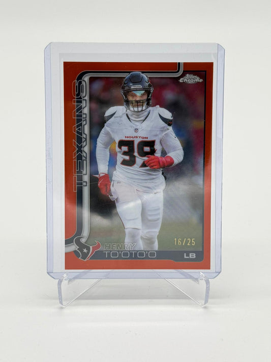 2025 Topps Chrome Henry TO`OTO`O 16/25