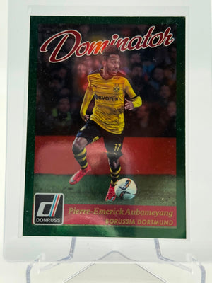 2016-17 Panini Donruss Pierre-Emerick Aubameyang Dominators Green