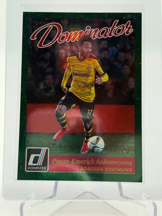 2016-17 Panini Donruss Pierre-Emerick Aubameyang Dominators Green